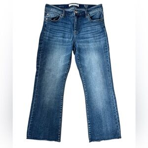 Liverpool Women’s High-rise Cropped Flare Jeans in Deep Blue